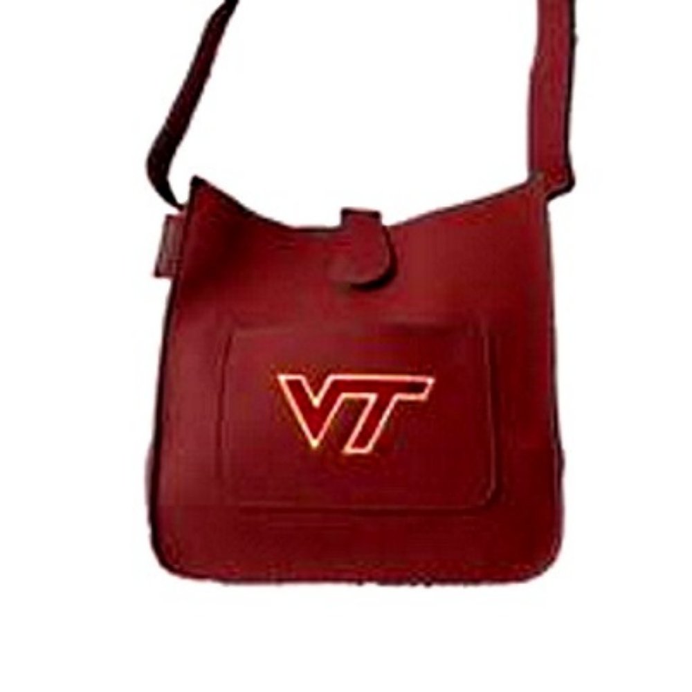 Virginia Tech Hokies Leather Tote Bag~ Alan Stuart
